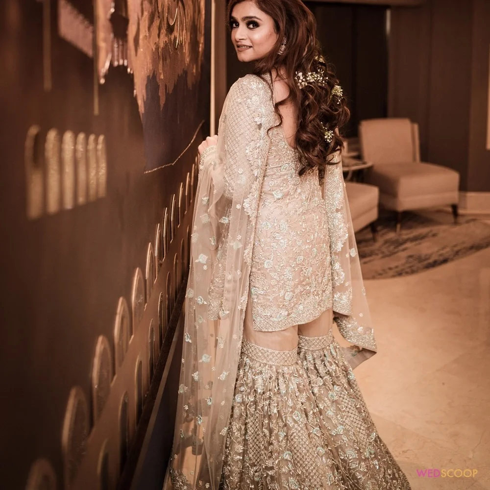 Elle Saab inspired sharara set very heavy work #indianwear #ellesaabinspired - Picture 7 of 8